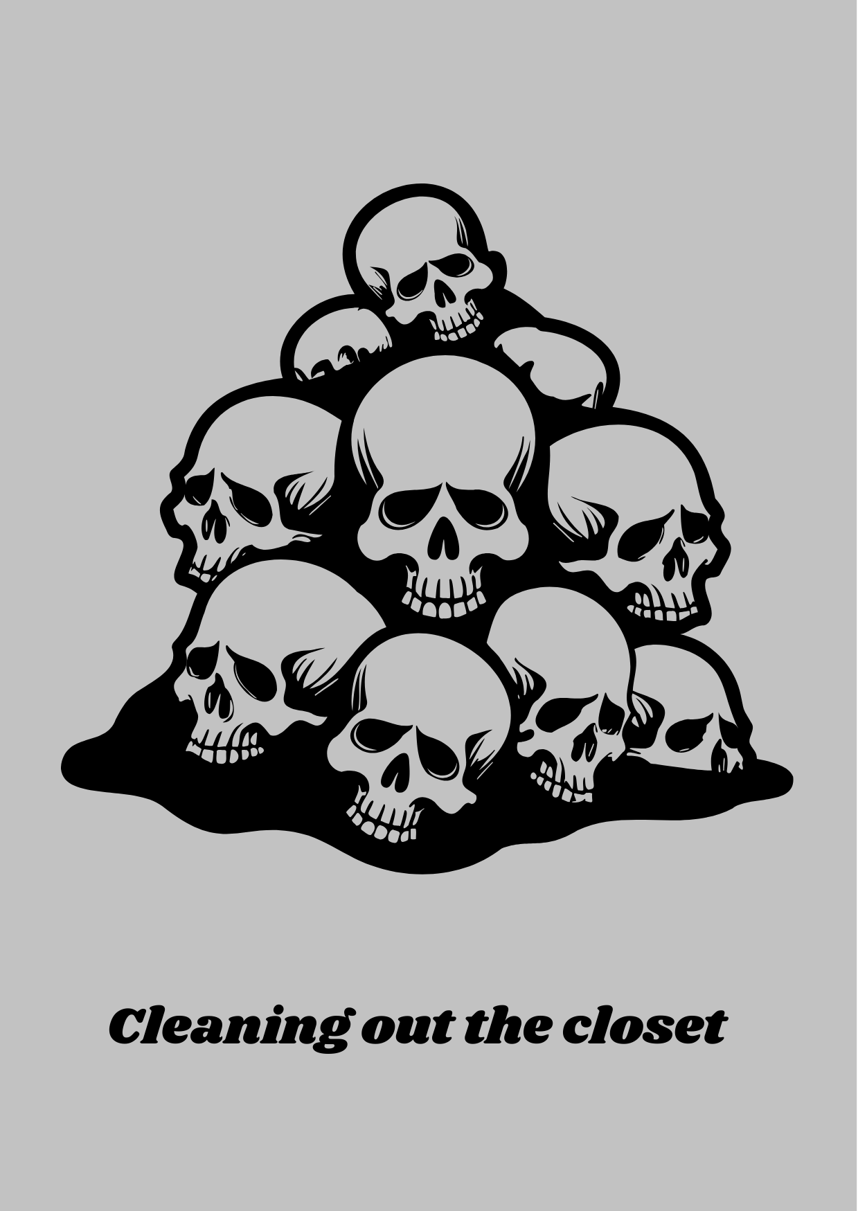 A Pile of Skulls Mental Health Cards - Gothic Wellness & Self-Care