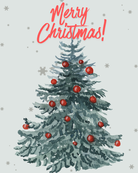 Heartwarming Christmas tree design Postcard