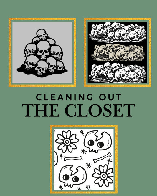 Gothic Styled - Cleaning out the Closet - Letting go of the Past - Postcards