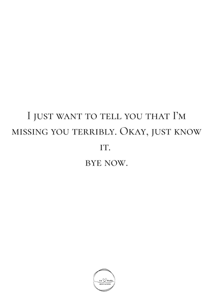 Missing You Card - let's meet again