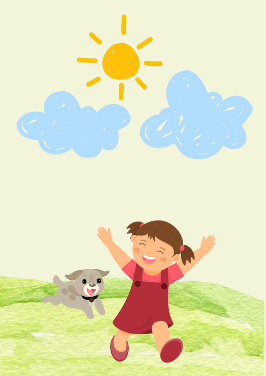 A Letter to your Inner child - Girl Outside With a Dog