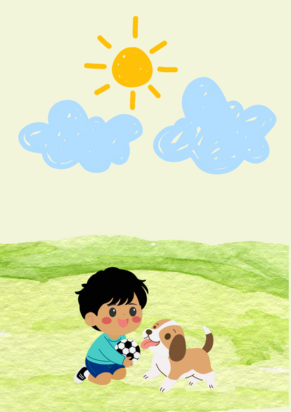 A Letter to your Inner child - Boy Outside In The Sun With a Dog